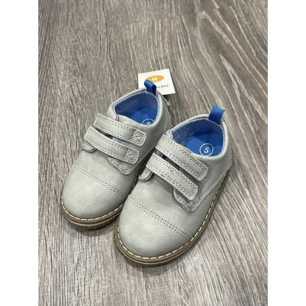 New Cat & Jack Grey Dress Shoes Size 5 J20